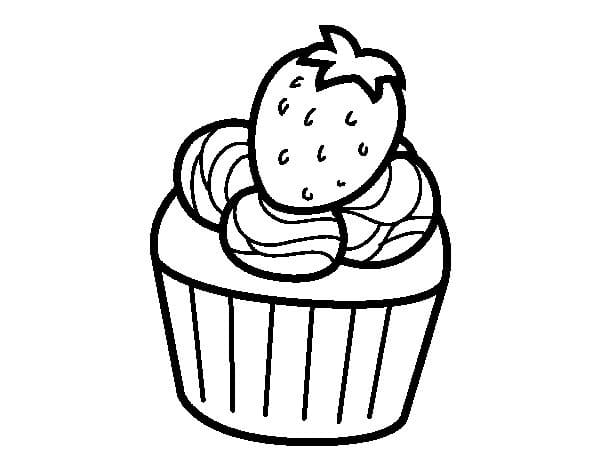 Desenhos de Cupcake para colorir