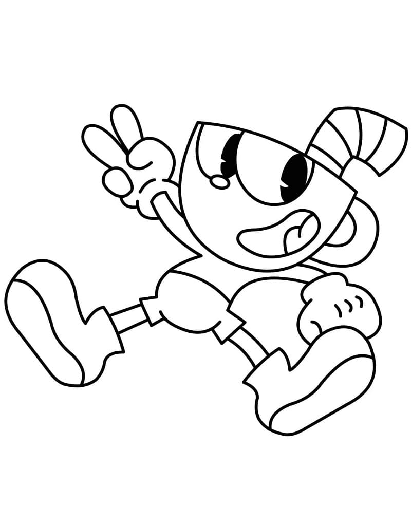 Desenho deCuphead 10 para colorir