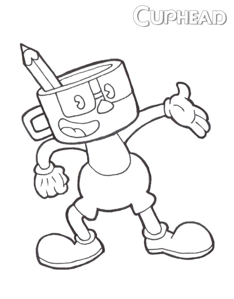 Desenho deCuphead 7 para colorir