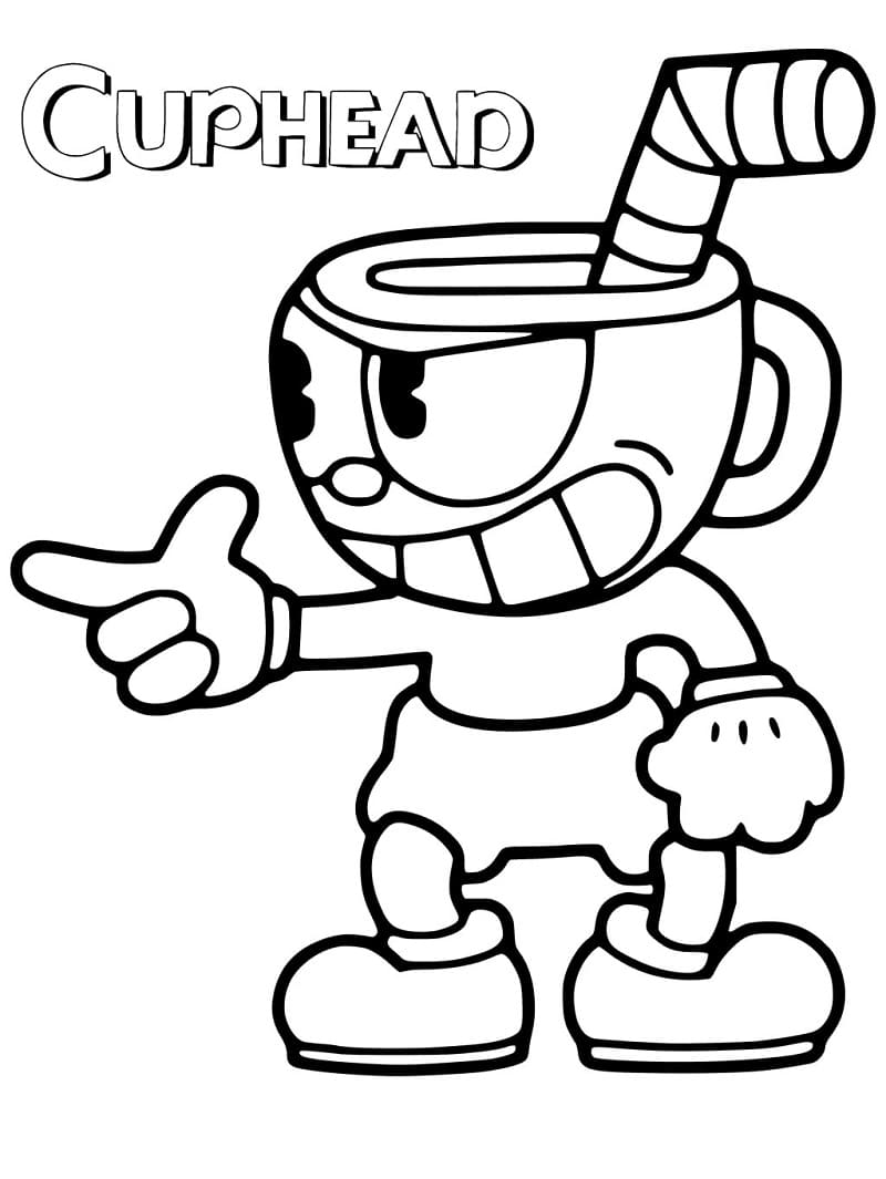 Desenho deCuphead 8 para colorir