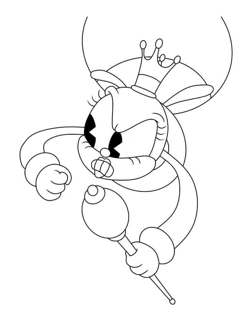 Desenho deCuphead Abélia Reale para colorir