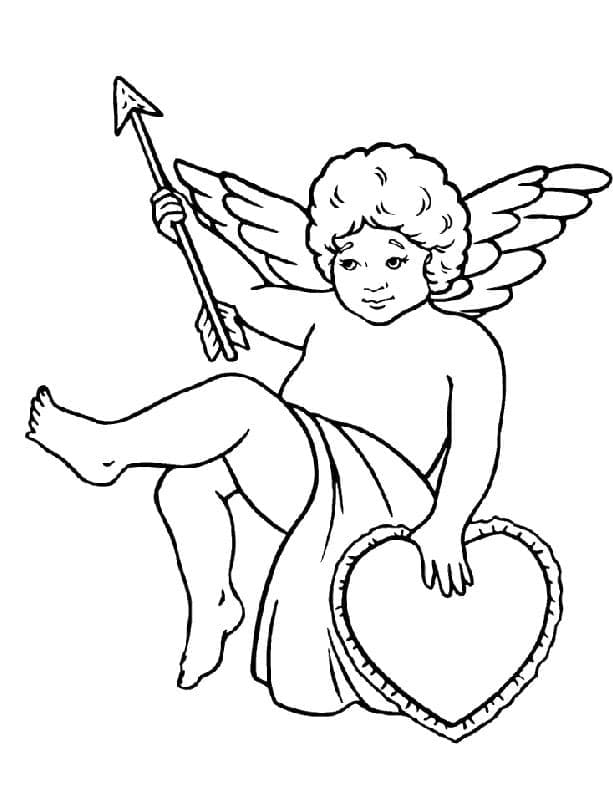 Desenho deCupido 6 para colorir