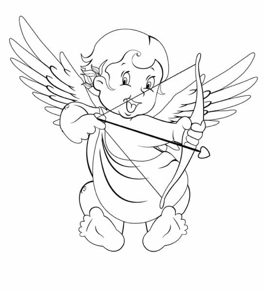 Desenho deCupido 7 para colorir