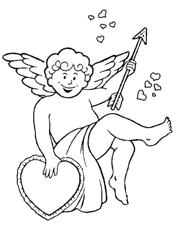 Desenho deCupido 9 para colorir