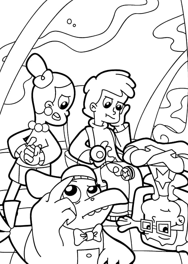 Desenho deCyberchase 1 para colorir