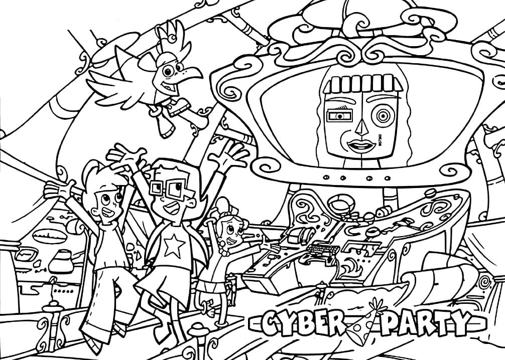 Desenho deCyberchase 3 para colorir