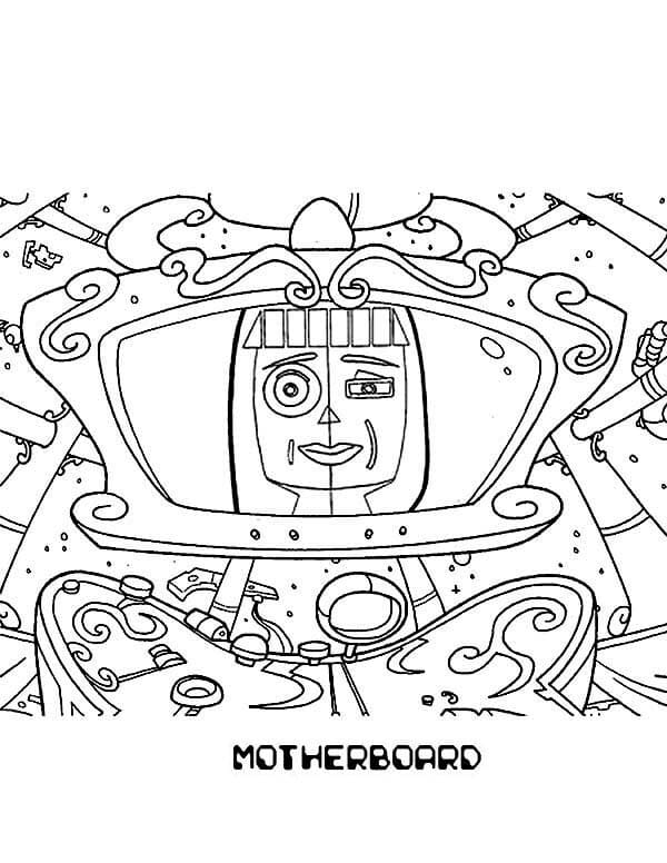 Desenho deCyberchase 4 para colorir