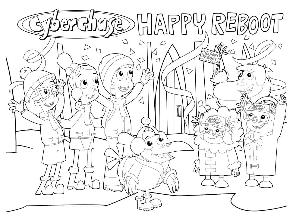 Desenho deCyberchase 5 para colorir