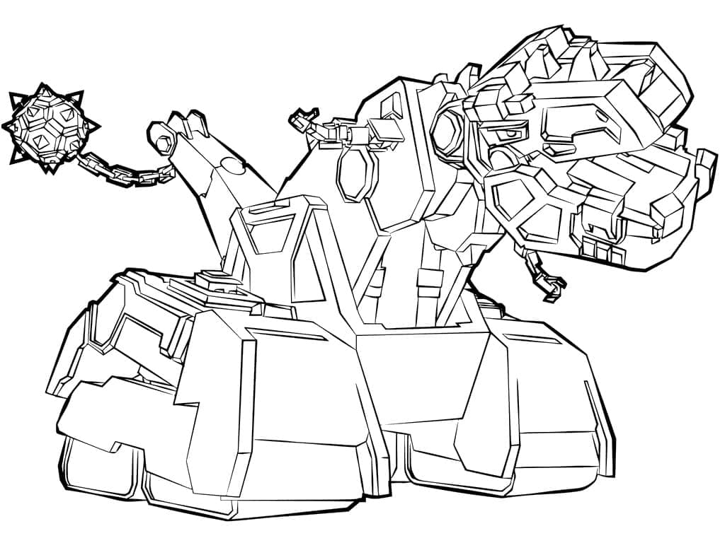 Desenho deD-Structs Dinotrux para colorir