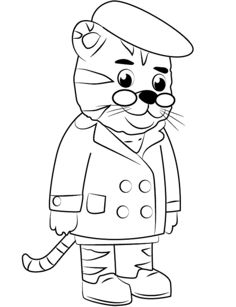 Desenho deDaniel Tigre 8 para colorir