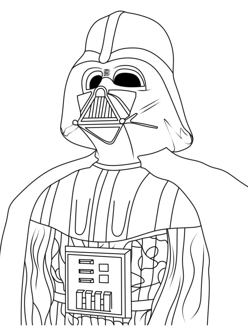 Desenho deDarth Vader 1 para colorir