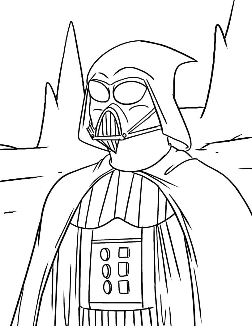 Desenho deDarth Vader 10 para colorir