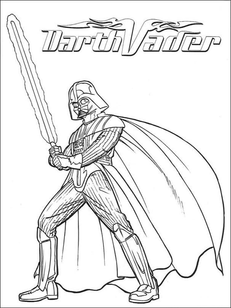 Desenhos de Darth Vader para colorir