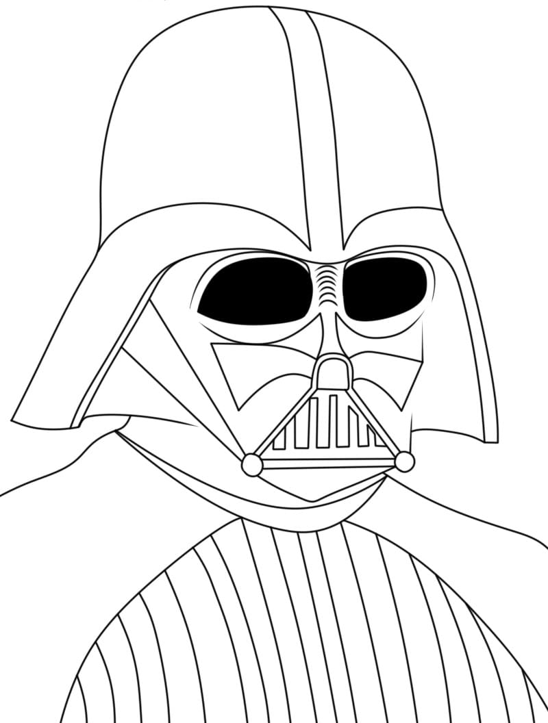 Desenho deDarth Vader 2 para colorir