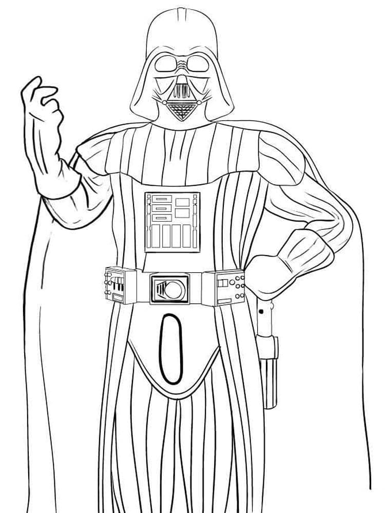 Desenho deDarth Vader 20 para colorir