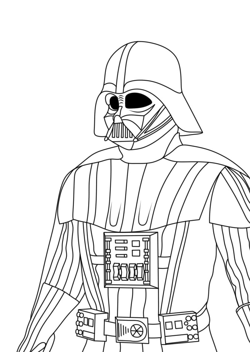 Desenho deDarth Vader 3 para colorir