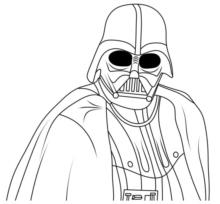 Desenho deDarth Vader 4 para colorir