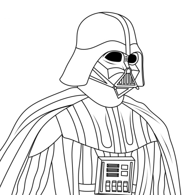 Desenho deDarth Vader 5 para colorir