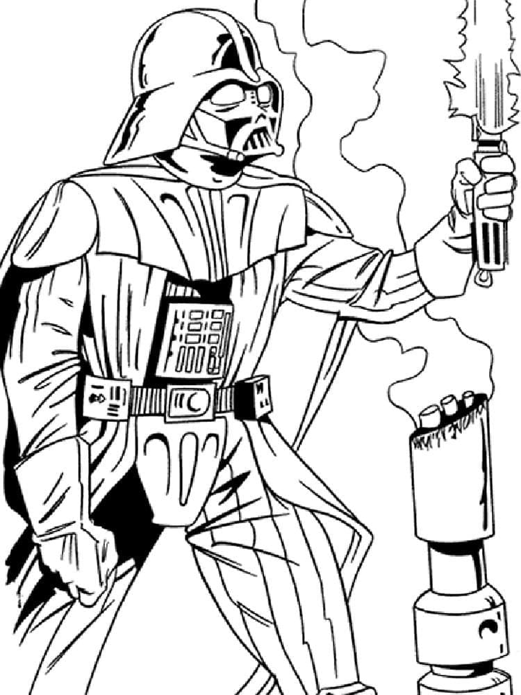 Desenho deDarth Vader 7 para colorir