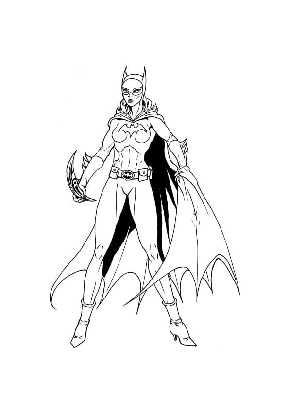 Desenho deDC Batgirl para colorir