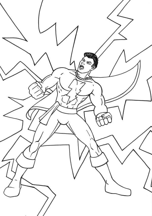 Desenho deDC Shazam 1 para colorir