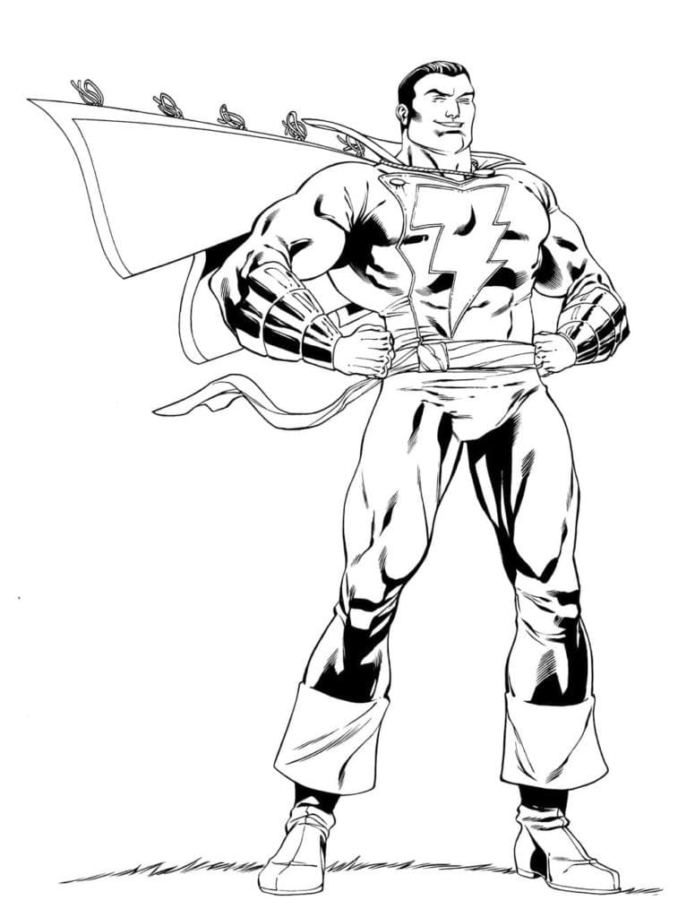 Desenho deDC Shazam 2 para colorir