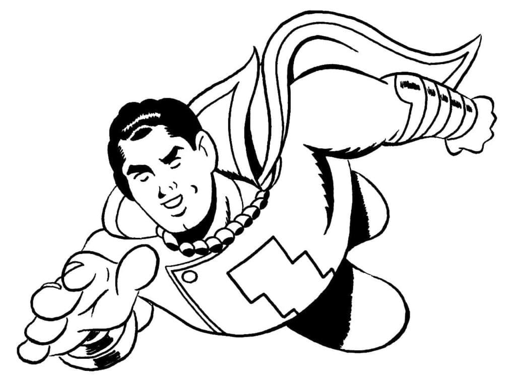 Desenho deDC Shazam 3 para colorir