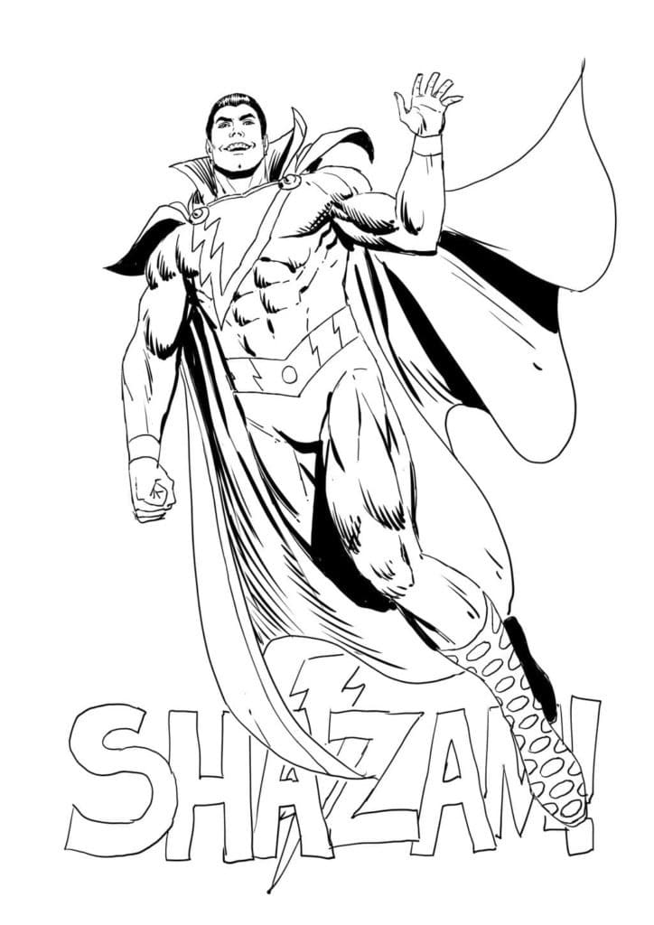 Desenho deDC Shazam 4 para colorir