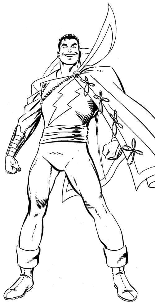 Desenho deDC Shazam 5 para colorir