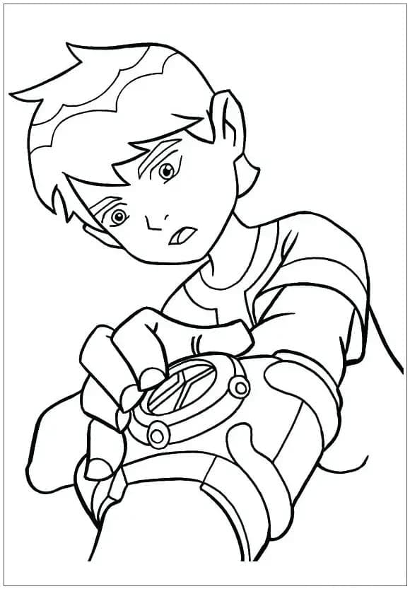 Desenho deBen 10 Omnitrix para colorir