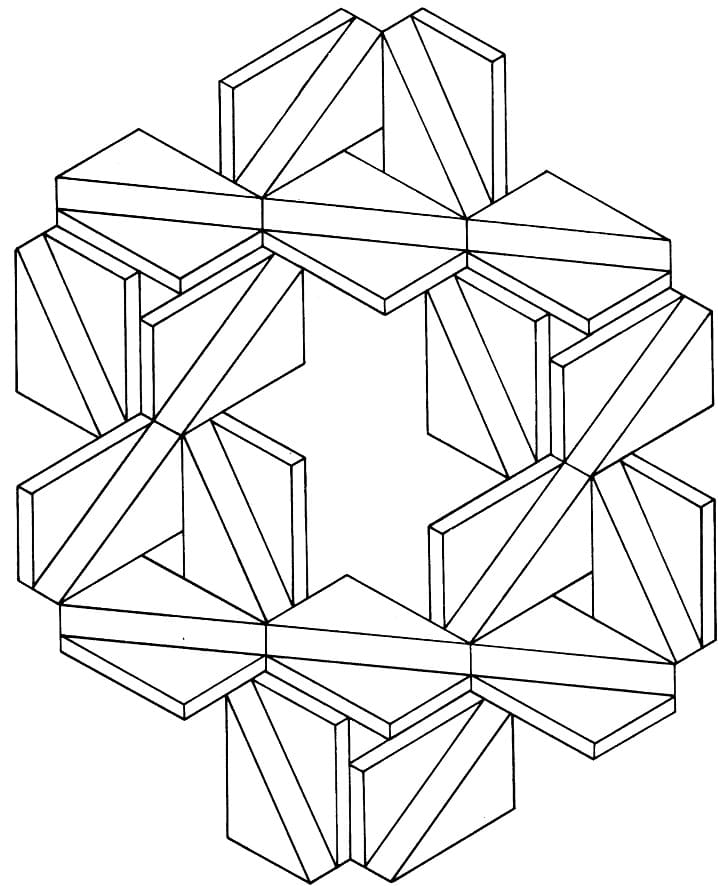 Desenho deIlusão de Ótica 13 para colorir