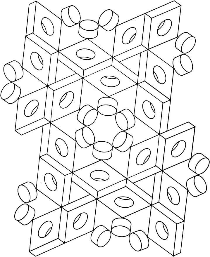 Desenho deIlusão de Ótica 14 para colorir