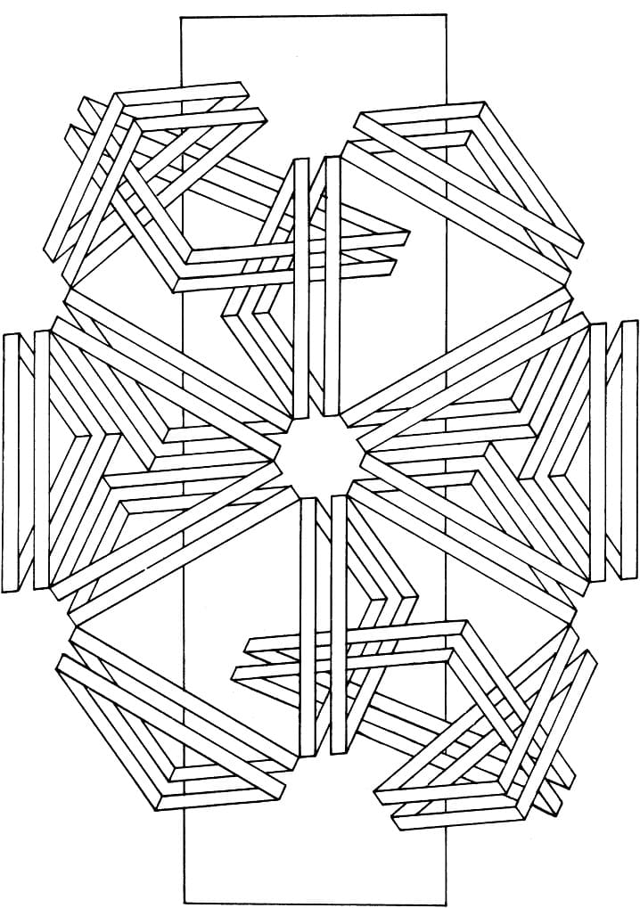 Desenho deIlusão de Ótica 6 para colorir