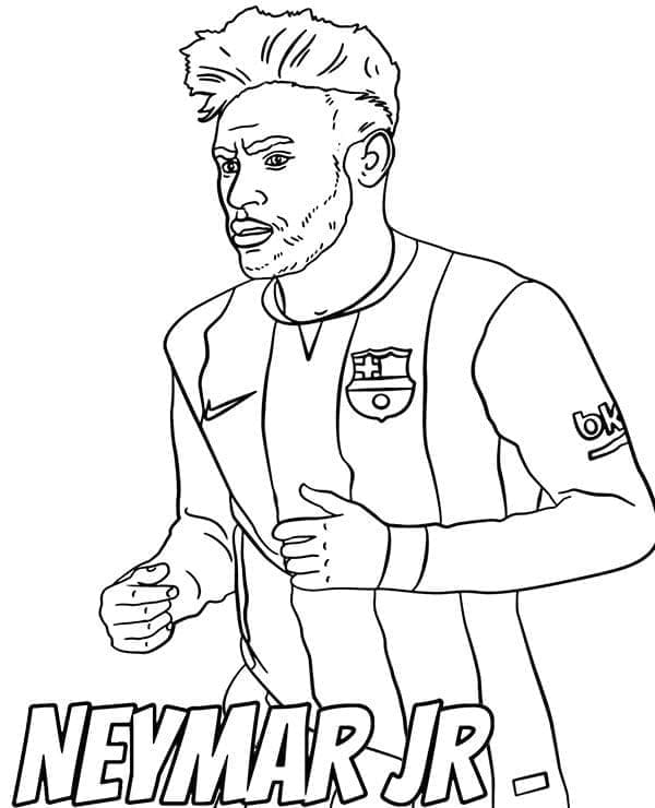 Desenho deImagem de Neymar para colorir