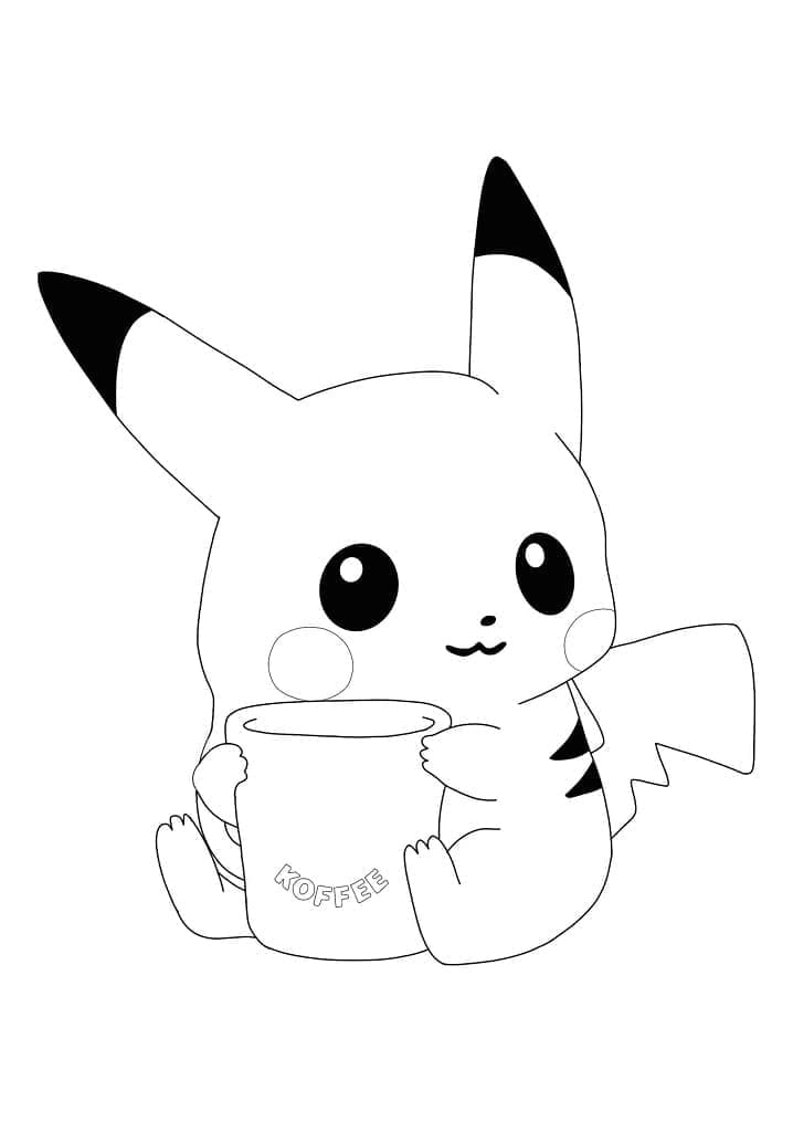 Desenho deImagem de Pikachu para colorir