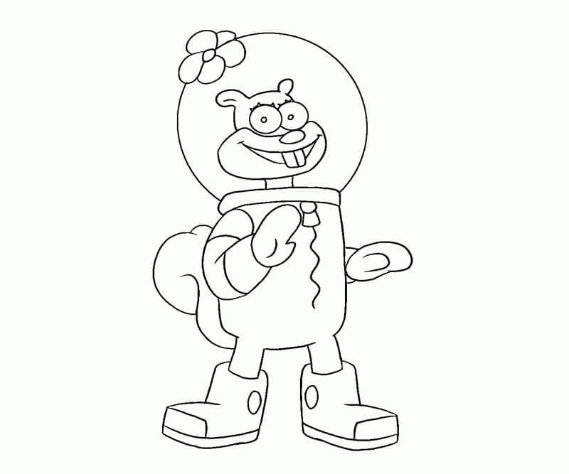 Desenho deImagem de Sandy Bochechas para colorir