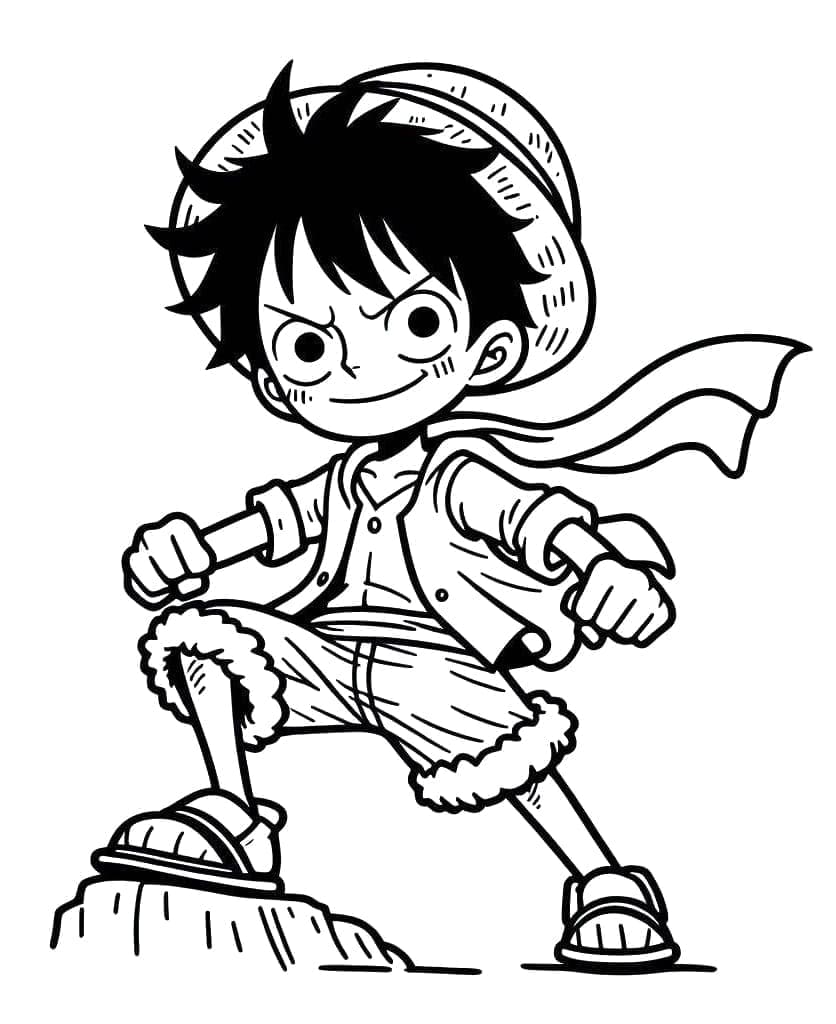 Desenho deImprimível Luffy para colorir