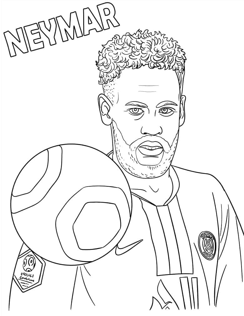 Desenho deImprimível Neymar para colorir