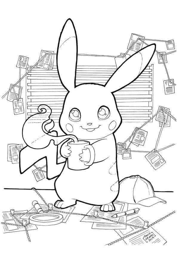 Desenho deImprimível Pikachu para colorir