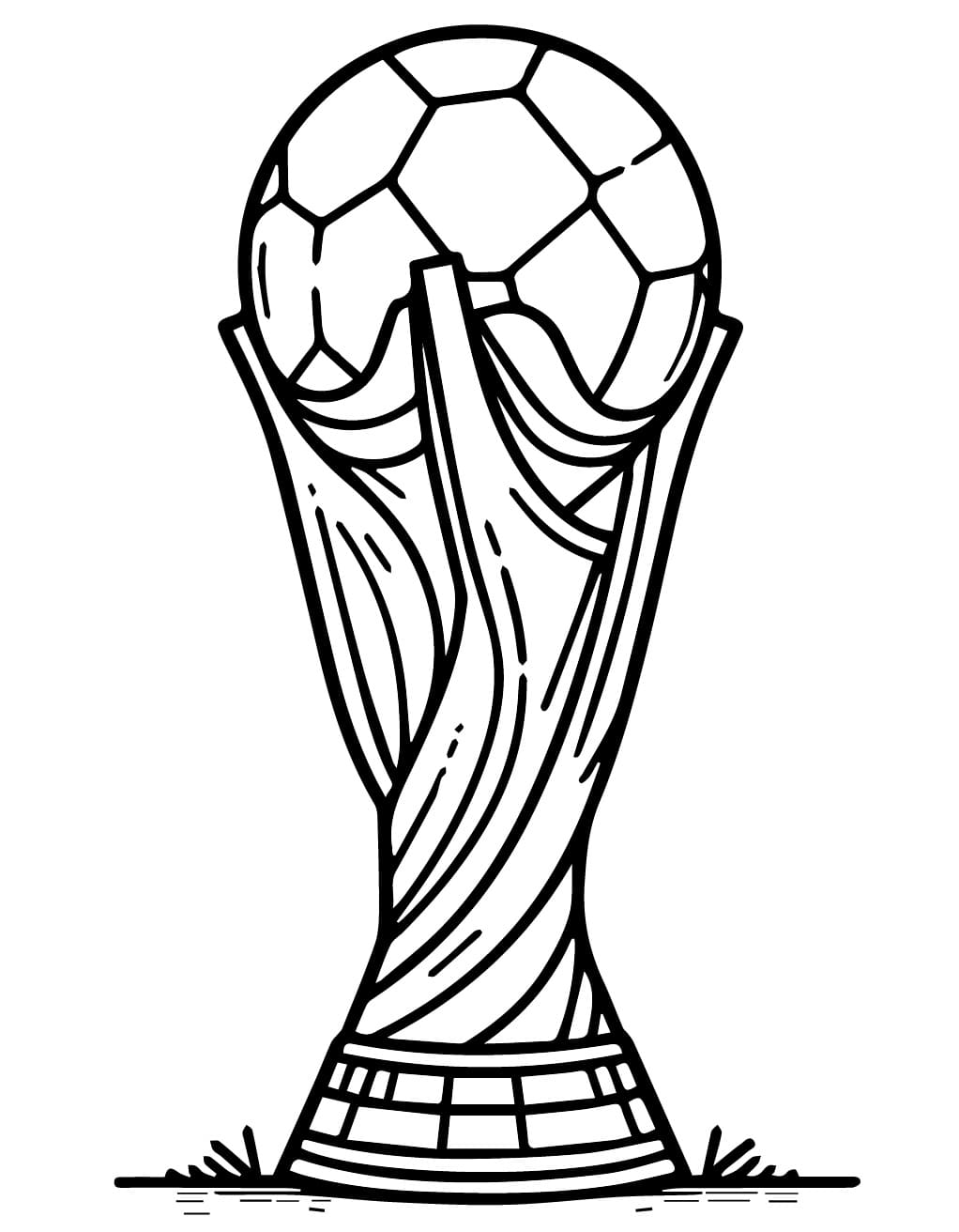 Desenho deImprimível Taça da Copa para colorir