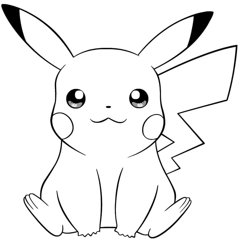 Desenho dePikachu Grátis para colorir