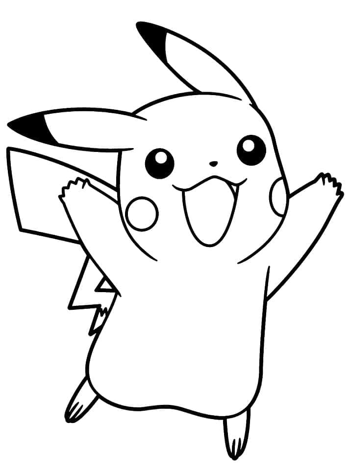 Desenho dePikachu Imprimível para colorir