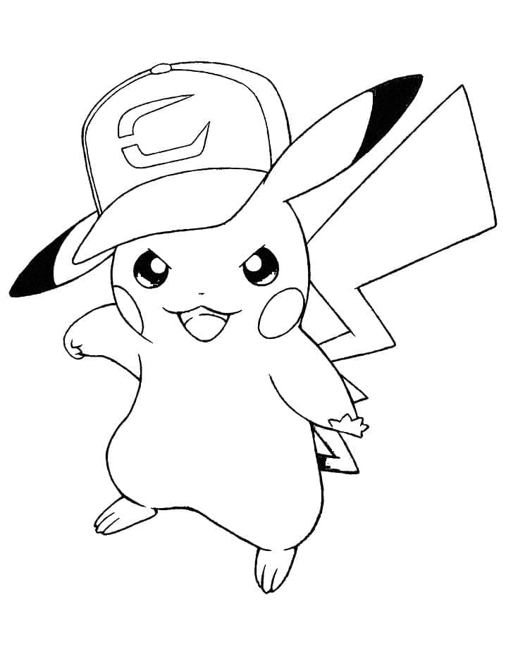 Desenho dePikachu Incrível para colorir