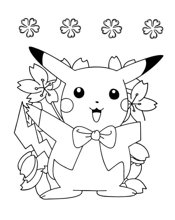 Desenho dePikachu Para Crianças para colorir