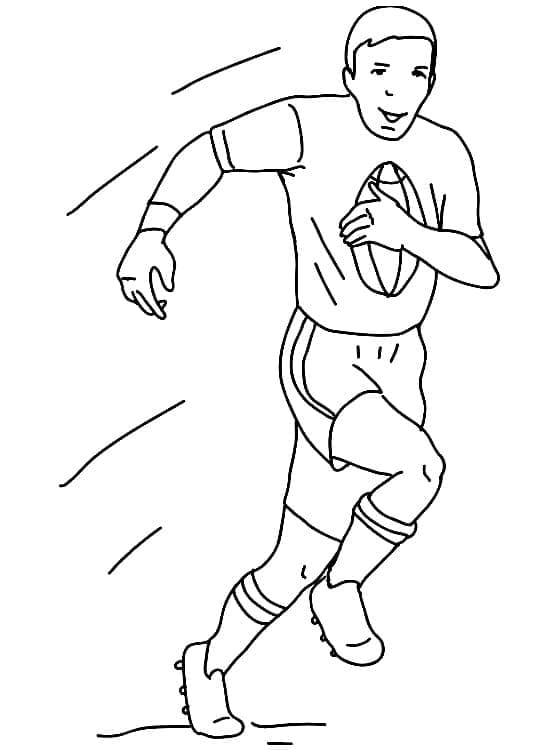 Desenho deRugby 2 para colorir