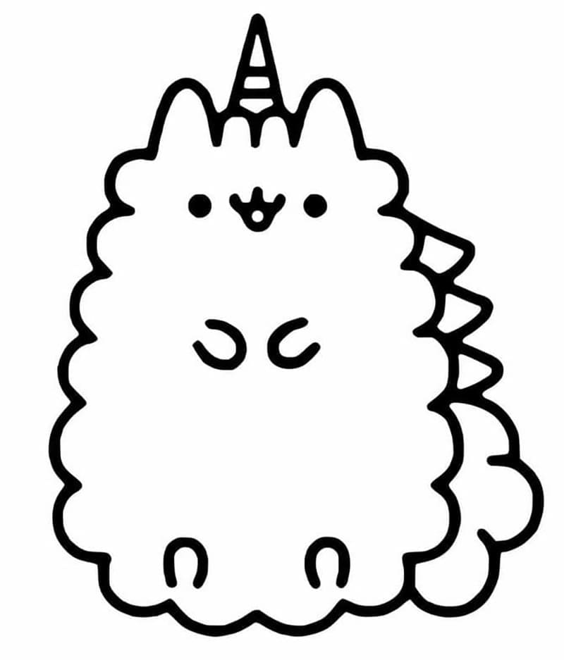 Desenho de Stormy de Pusheen para colorir