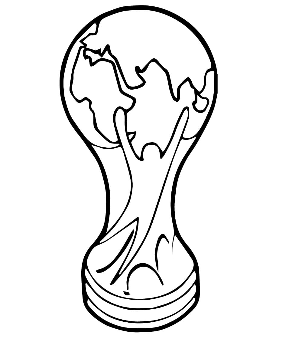 Desenho deTaça da Copa Grátis para colorir