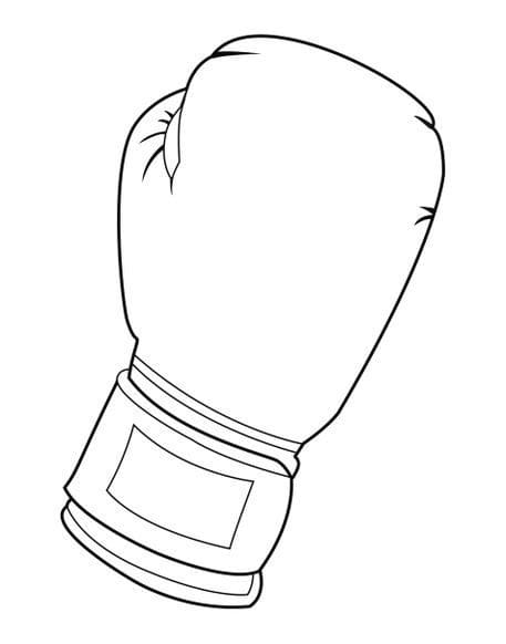 Desenho deUma Luva de Boxe para colorir