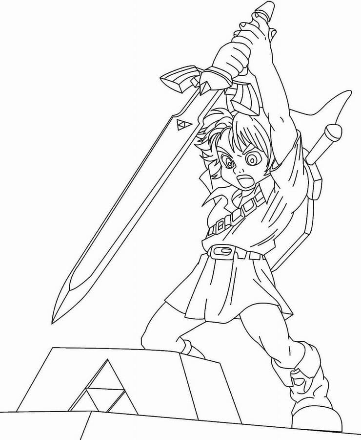 Desenho deA Lenda de Zelda 10 para colorir