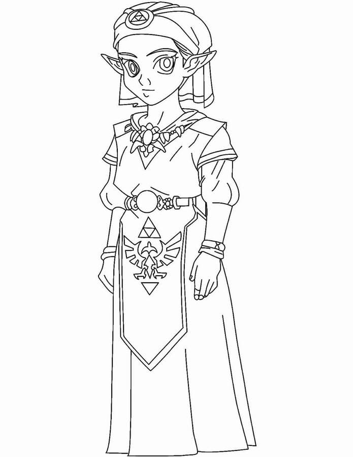 Desenho deA Lenda de Zelda 2 para colorir